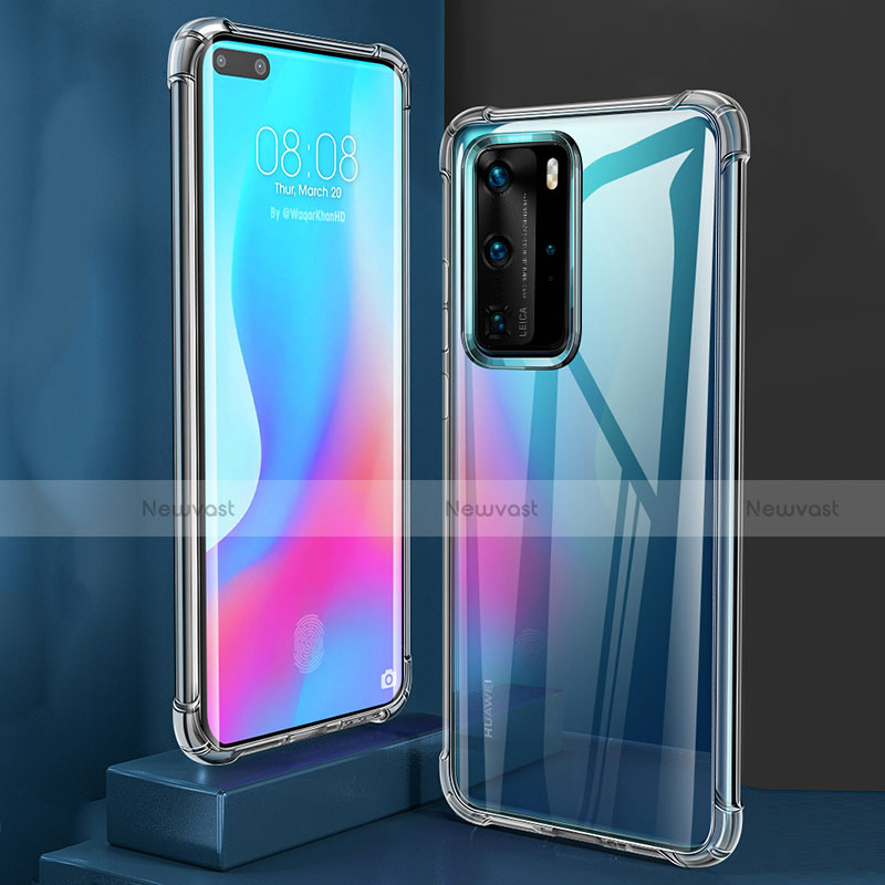Ultra-thin Transparent TPU Soft Case T02 for Huawei P40 Pro Clear