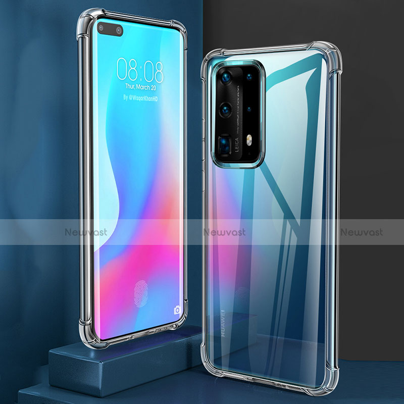 Ultra-thin Transparent TPU Soft Case T02 for Huawei P40 Pro+ Plus Clear