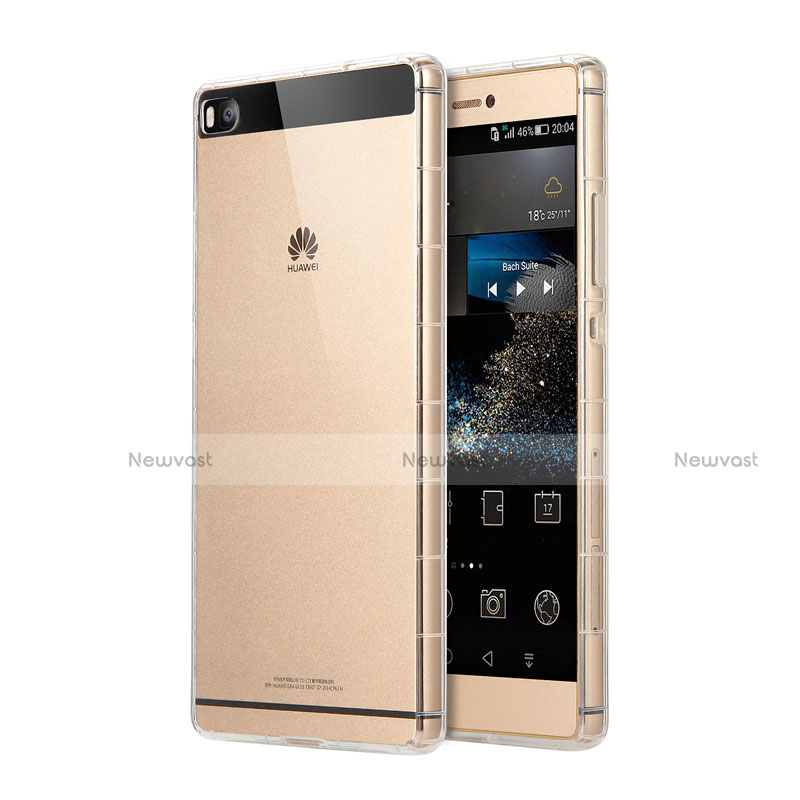 Ultra-thin Transparent TPU Soft Case T02 for Huawei P8 Clear