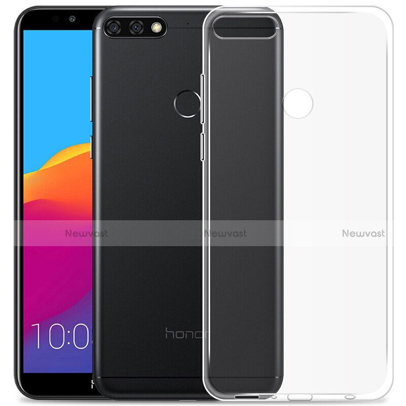 Ultra-thin Transparent TPU Soft Case T02 for Huawei Y7 (2018) Clear