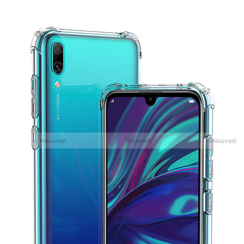 Ultra-thin Transparent TPU Soft Case T02 for Huawei Y7 Prime (2019) Clear