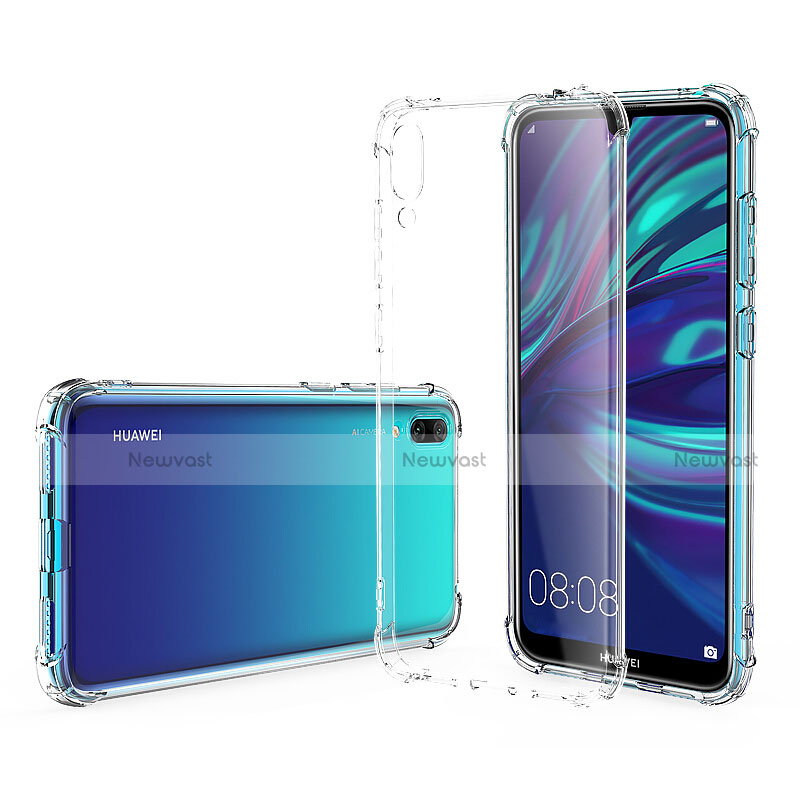 Ultra-thin Transparent TPU Soft Case T02 for Huawei Y7 Prime (2019) Clear