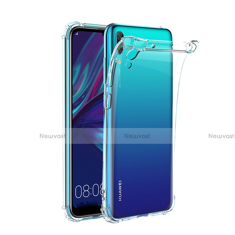 Ultra-thin Transparent TPU Soft Case T02 for Huawei Y7 Prime (2019) Clear