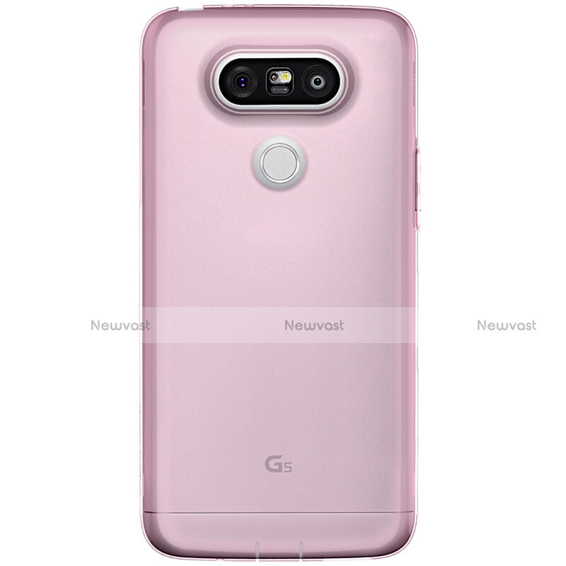 Ultra-thin Transparent TPU Soft Case T02 for LG G5 Pink