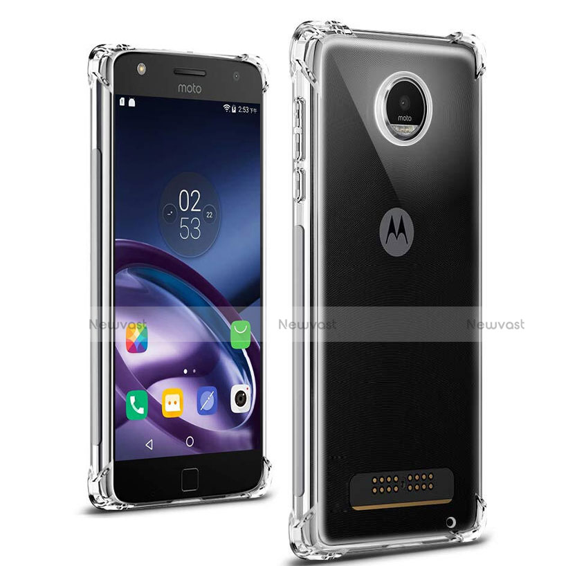 Ultra-thin Transparent TPU Soft Case T02 for Motorola Moto Z Play Clear