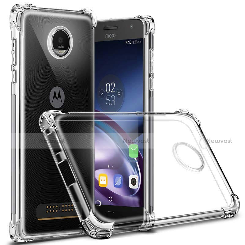 Ultra-thin Transparent TPU Soft Case T02 for Motorola Moto Z Play Clear