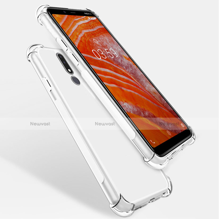 Ultra-thin Transparent TPU Soft Case T02 for Nokia 3.1 Plus Clear