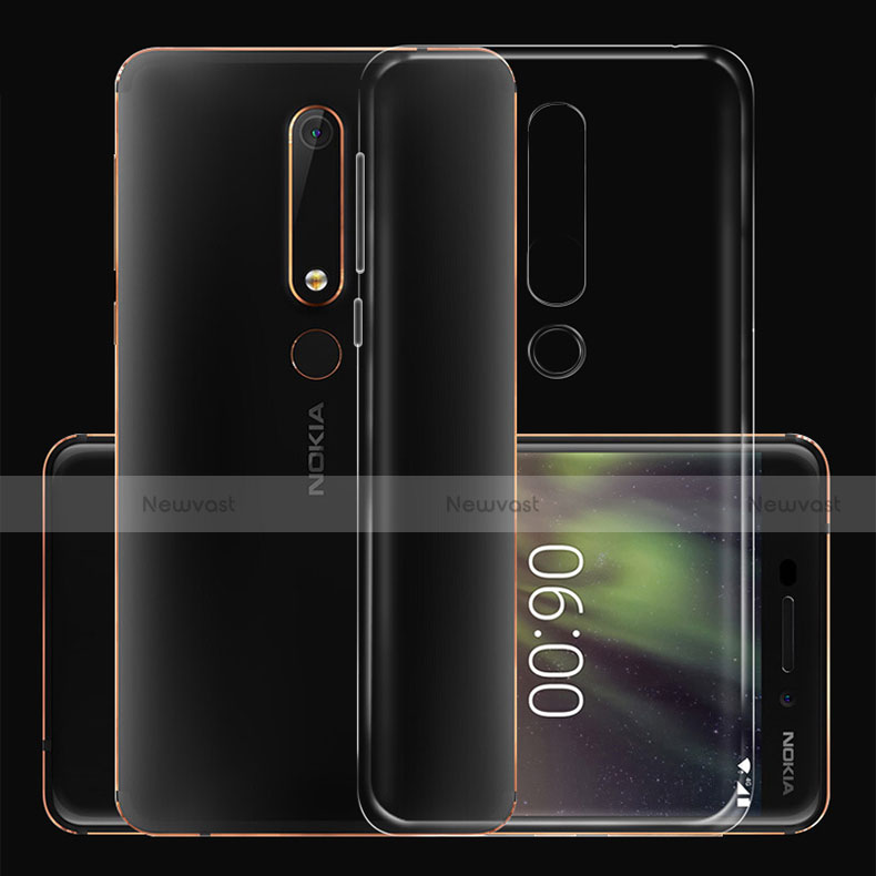 Ultra-thin Transparent TPU Soft Case T02 for Nokia 6.1 Plus Clear