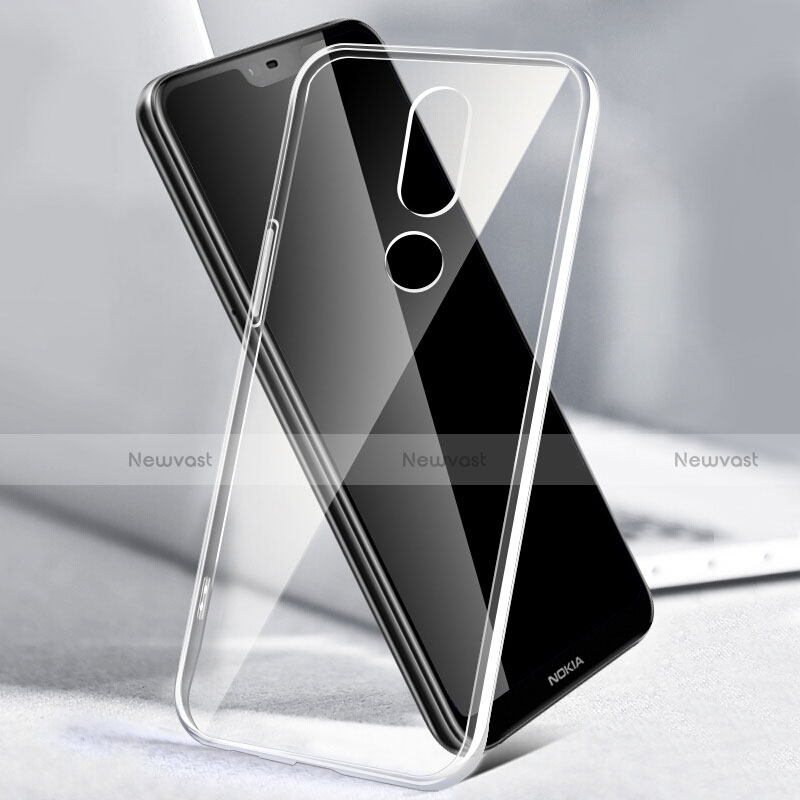 Ultra-thin Transparent TPU Soft Case T02 for Nokia 6.1 Plus Clear