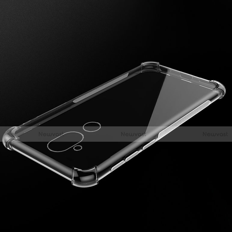 Ultra-thin Transparent TPU Soft Case T02 for Nokia 7.1 Plus Clear