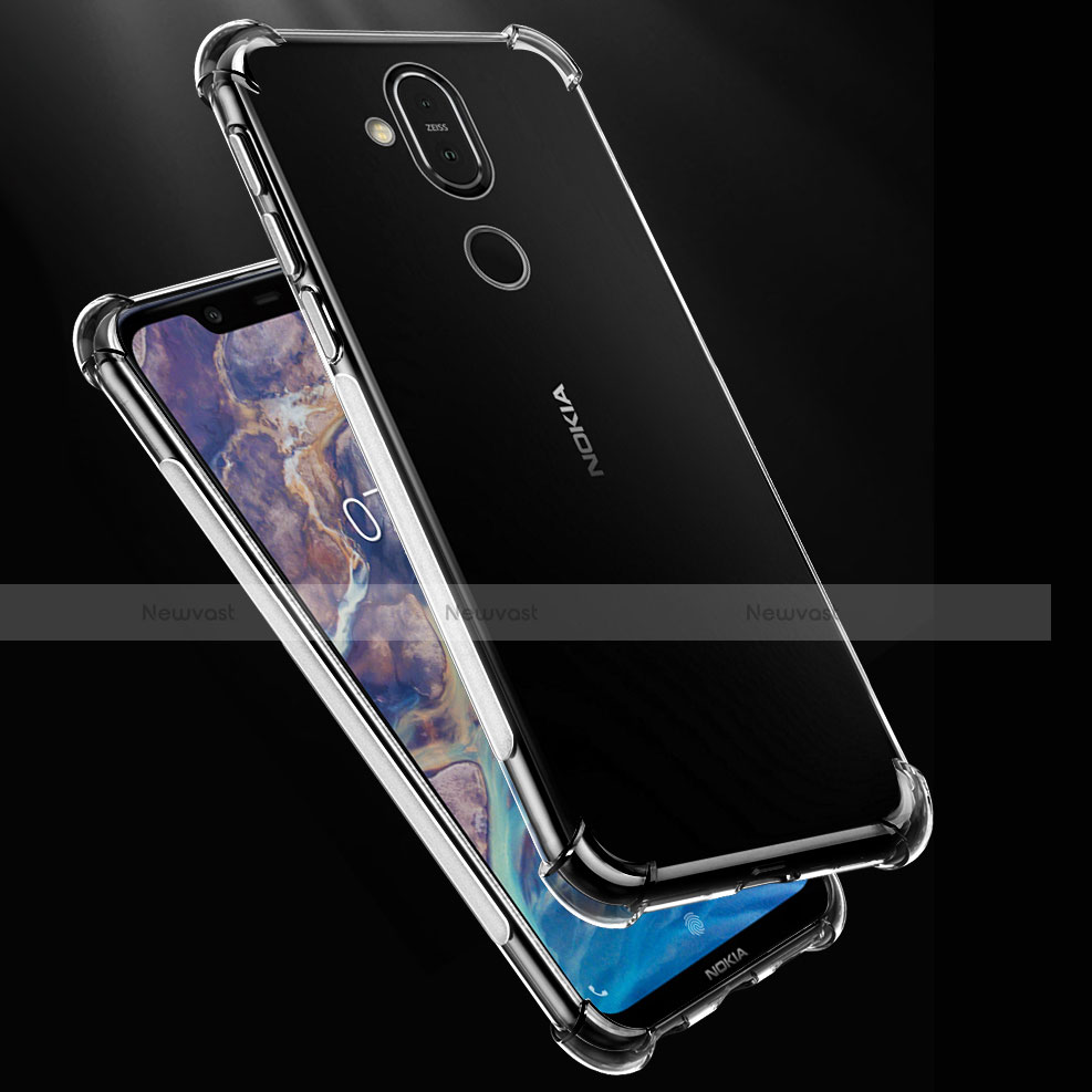 Ultra-thin Transparent TPU Soft Case T02 for Nokia 7.1 Plus Clear