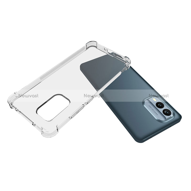 Ultra-thin Transparent TPU Soft Case T02 for Nokia X30 5G Clear