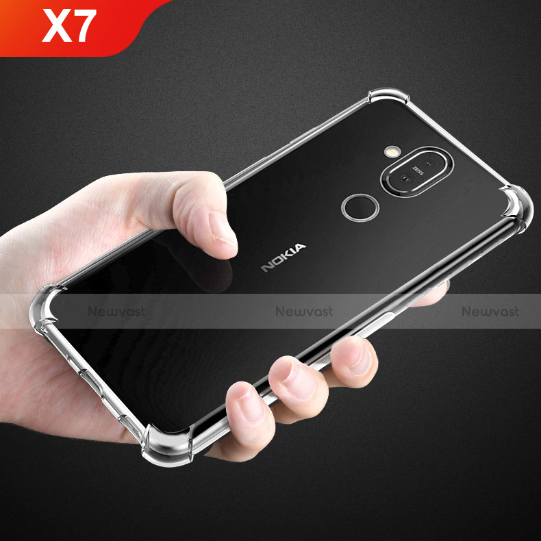 Ultra-thin Transparent TPU Soft Case T02 for Nokia X7 Clear