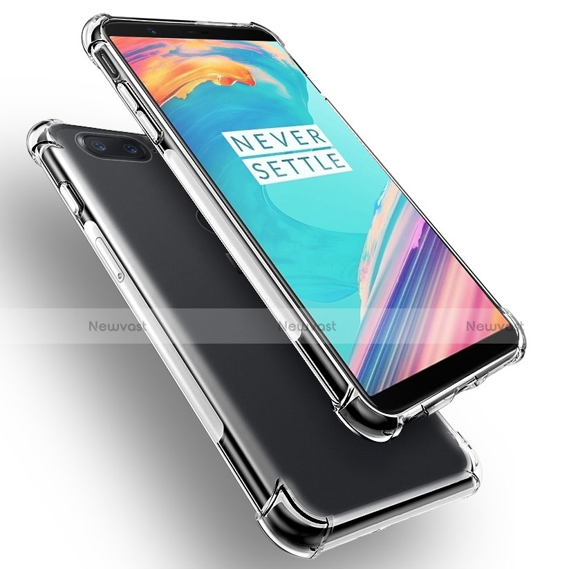 Ultra-thin Transparent TPU Soft Case T02 for OnePlus 5T A5010 Clear