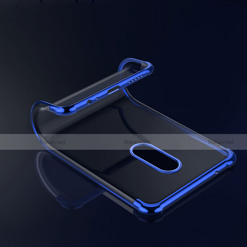 Ultra-thin Transparent TPU Soft Case T02 for OnePlus 6 Blue
