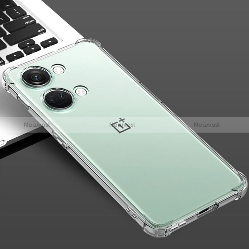 Ultra-thin Transparent TPU Soft Case T02 for OnePlus Ace 2V 5G Clear