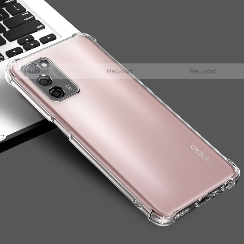 Ultra-thin Transparent TPU Soft Case T02 for Oppo A55 5G Clear
