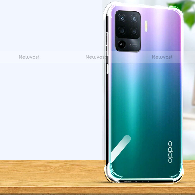 Ultra-thin Transparent TPU Soft Case T02 for Oppo F19 Pro Clear