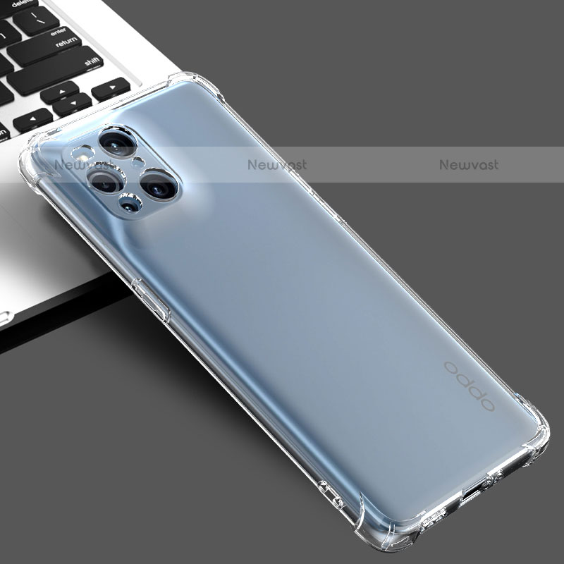 Ultra-thin Transparent TPU Soft Case T02 for Oppo Find X3 Pro 5G Clear