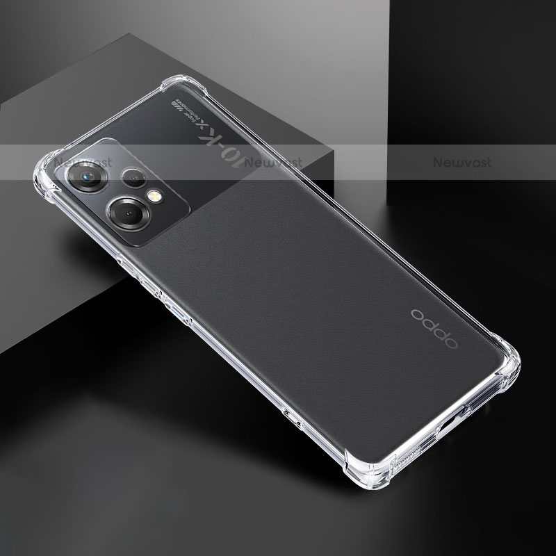 Ultra-thin Transparent TPU Soft Case T02 for Oppo K10X 5G Clear