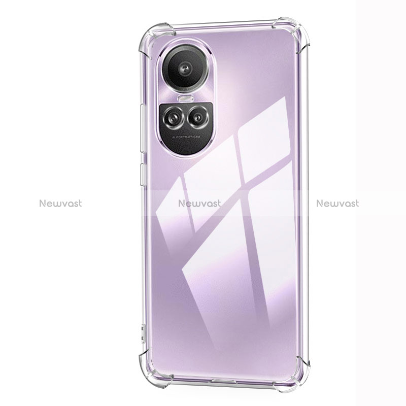 Ultra-thin Transparent TPU Soft Case T02 for Oppo Reno10 Pro 5G Clear