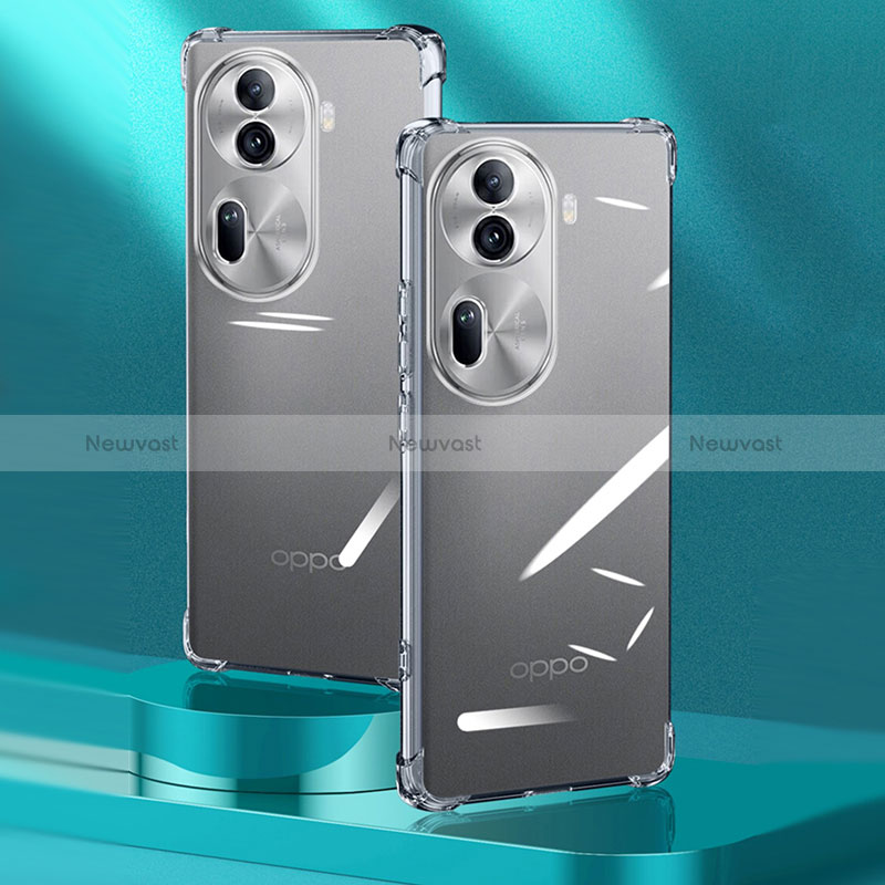 Ultra-thin Transparent TPU Soft Case T02 for Oppo Reno11 Pro 5G Clear