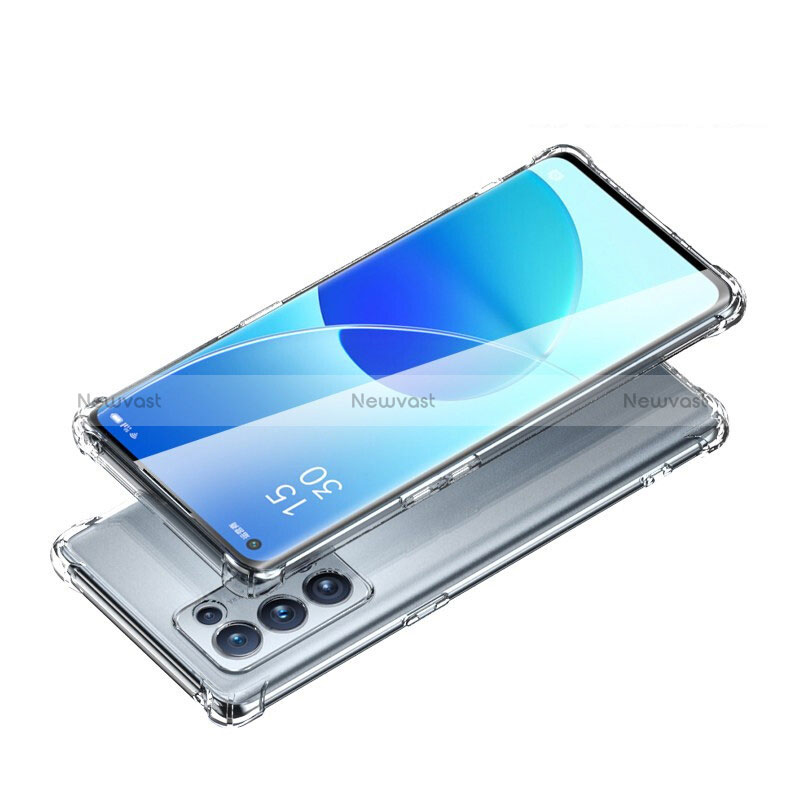 Ultra-thin Transparent TPU Soft Case T02 for Oppo Reno6 Pro 5G Clear