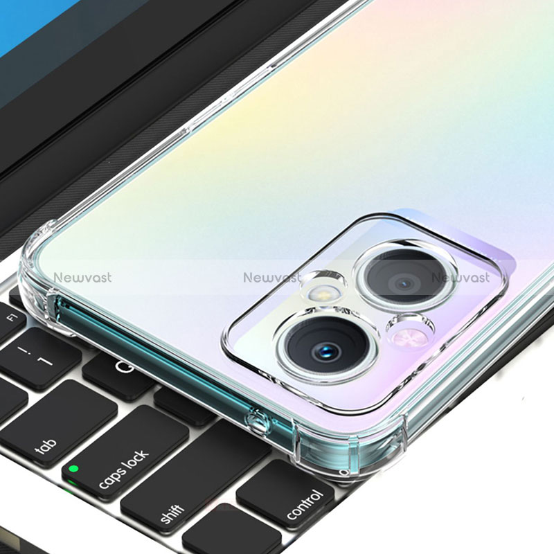 Ultra-thin Transparent TPU Soft Case T02 for Oppo Reno7 Z 5G Clear