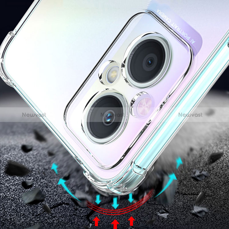 Ultra-thin Transparent TPU Soft Case T02 for Oppo Reno7 Z 5G Clear