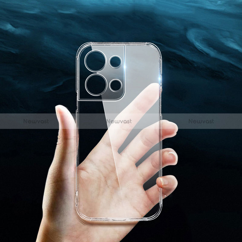 Ultra-thin Transparent TPU Soft Case T02 for Oppo Reno8 5G Clear