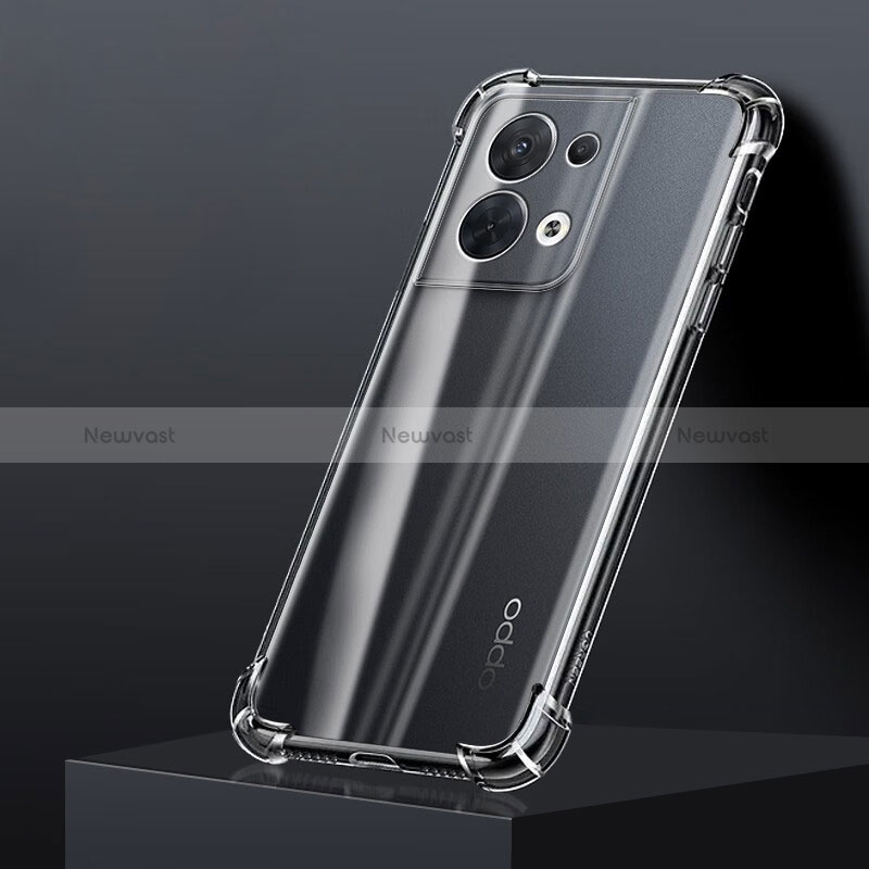 Ultra-thin Transparent TPU Soft Case T02 for Oppo Reno8 Pro 5G Clear