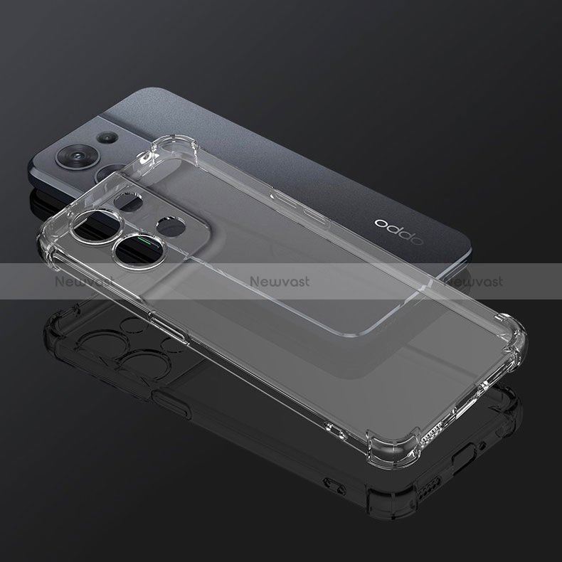 Ultra-thin Transparent TPU Soft Case T02 for Oppo Reno8 Pro 5G Clear