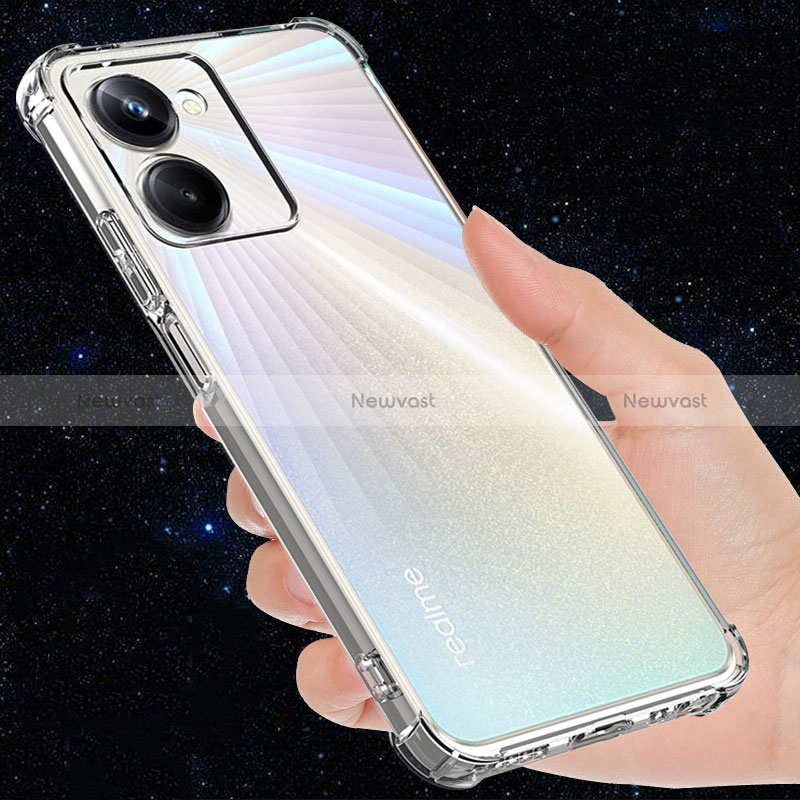 Ultra-thin Transparent TPU Soft Case T02 for Realme 10 4G Clear