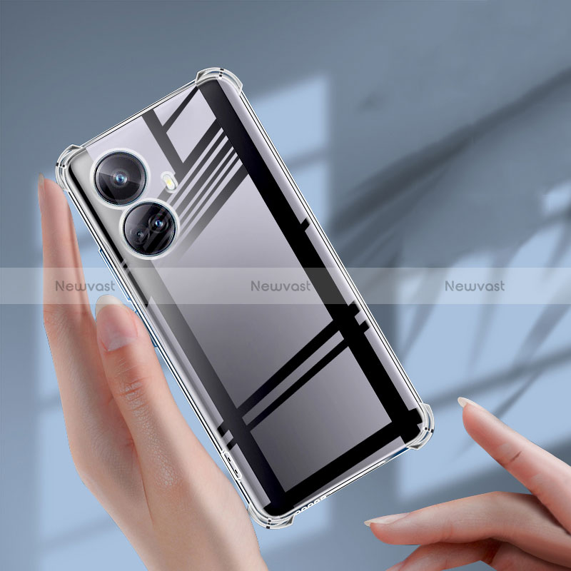 Ultra-thin Transparent TPU Soft Case T02 for Realme 10 Pro+ Plus 5G Clear