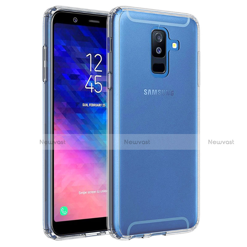 Ultra-thin Transparent TPU Soft Case T02 for Samsung Galaxy A6 Plus Clear