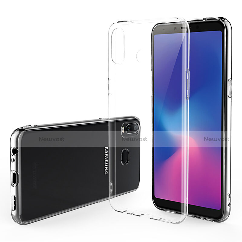 Ultra-thin Transparent TPU Soft Case T02 for Samsung Galaxy A6s Clear