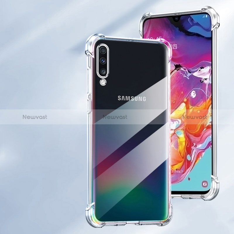 Ultra-thin Transparent TPU Soft Case T02 for Samsung Galaxy A70 Clear