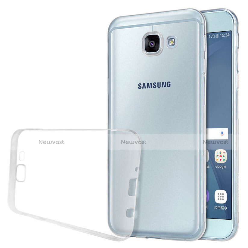 Ultra-thin Transparent TPU Soft Case T02 for Samsung Galaxy A8 (2016) A8100 A810F Clear