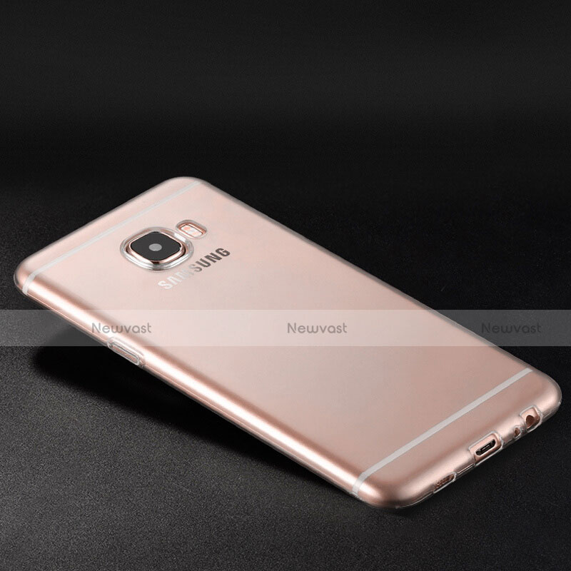 Ultra-thin Transparent TPU Soft Case T02 for Samsung Galaxy C7 Pro C7010 Clear