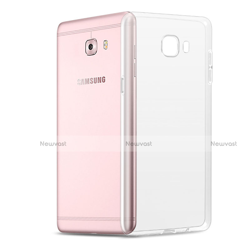 Ultra-thin Transparent TPU Soft Case T02 for Samsung Galaxy C9 Pro C9000 Clear