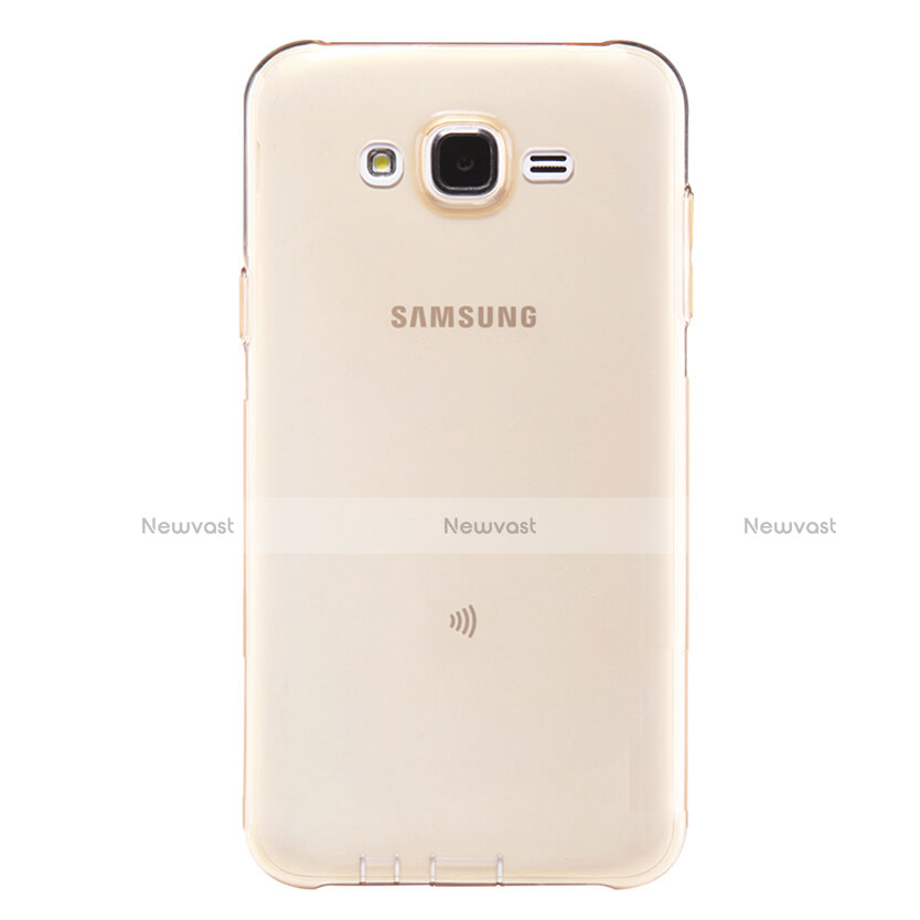 Ultra-thin Transparent TPU Soft Case T02 for Samsung Galaxy J5 SM-J500F Gold