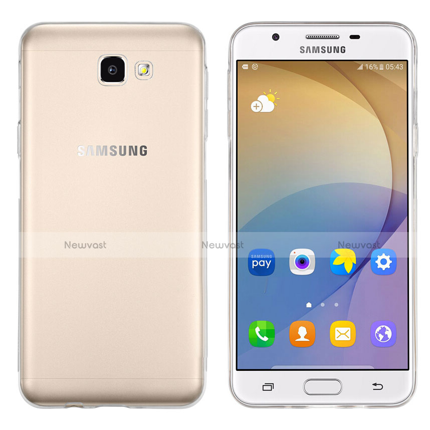 Ultra-thin Transparent TPU Soft Case T02 for Samsung Galaxy J7 Prime Clear