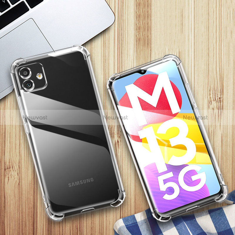 Ultra-thin Transparent TPU Soft Case T02 for Samsung Galaxy M13 5G Clear