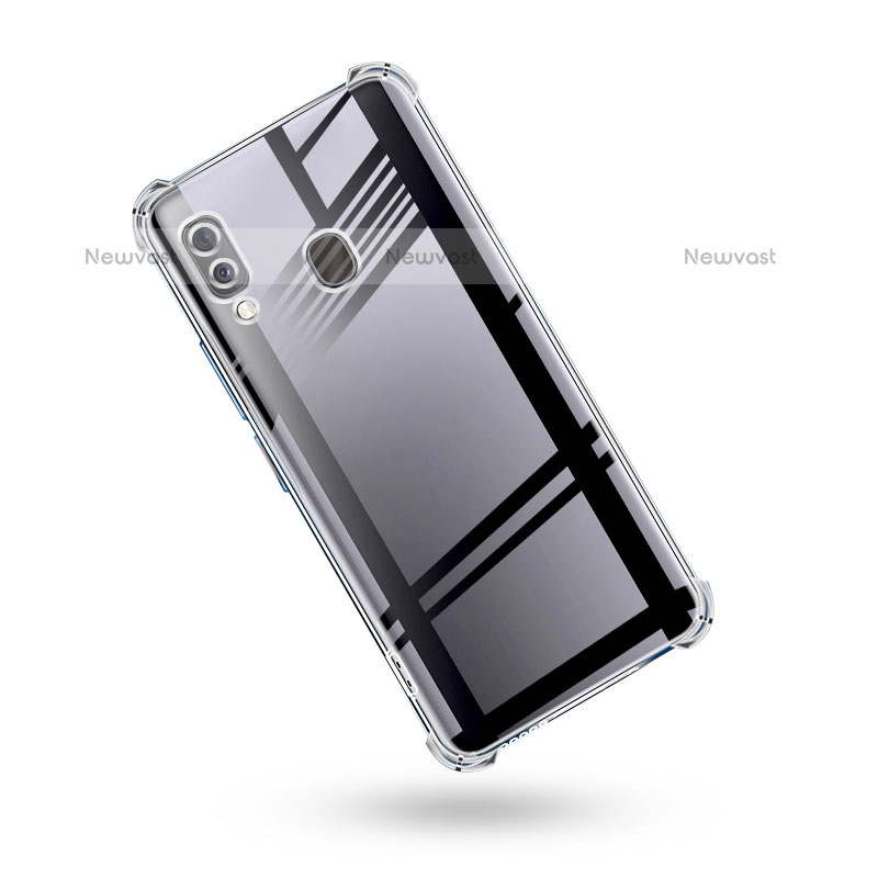 Ultra-thin Transparent TPU Soft Case T02 for Samsung Galaxy M20 Clear