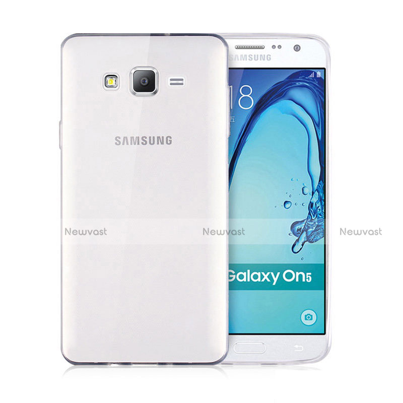 Ultra-thin Transparent TPU Soft Case T02 for Samsung Galaxy On5 G550FY Clear