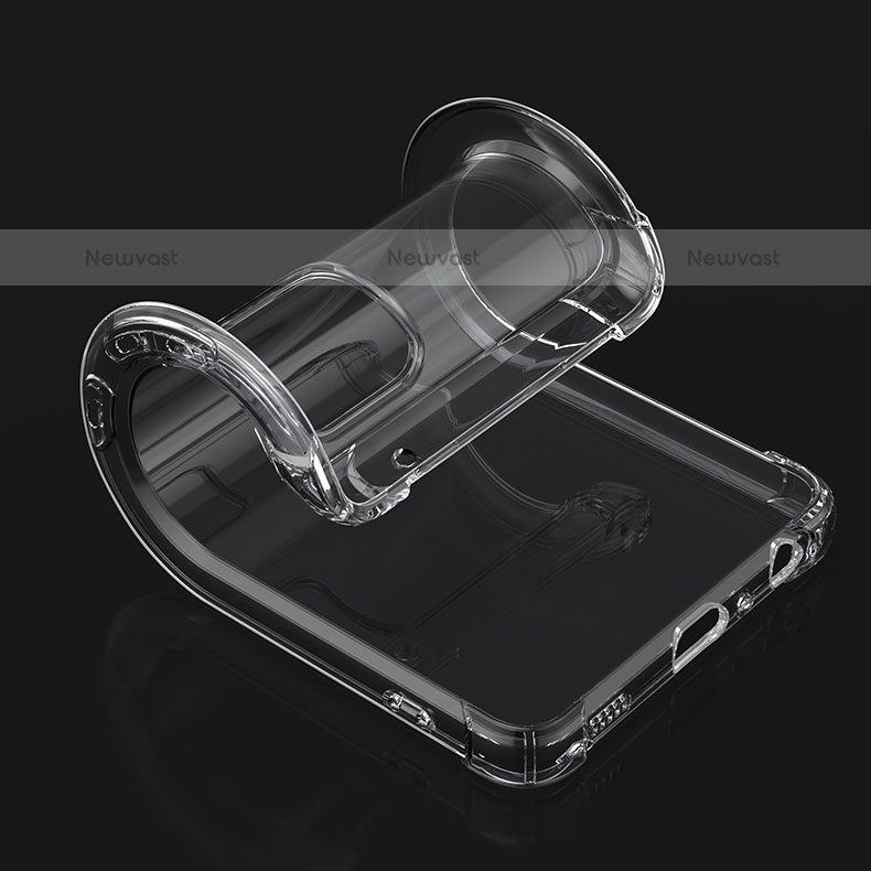 Ultra-thin Transparent TPU Soft Case T02 for Samsung Galaxy Quantum2 5G Clear