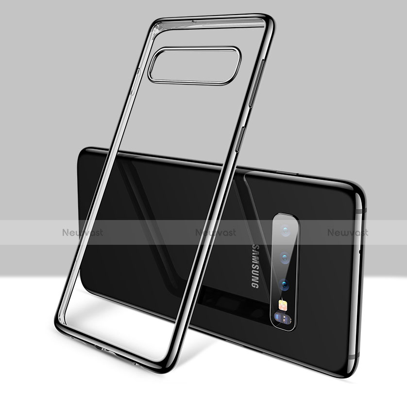 Ultra-thin Transparent TPU Soft Case T02 for Samsung Galaxy S10 Black