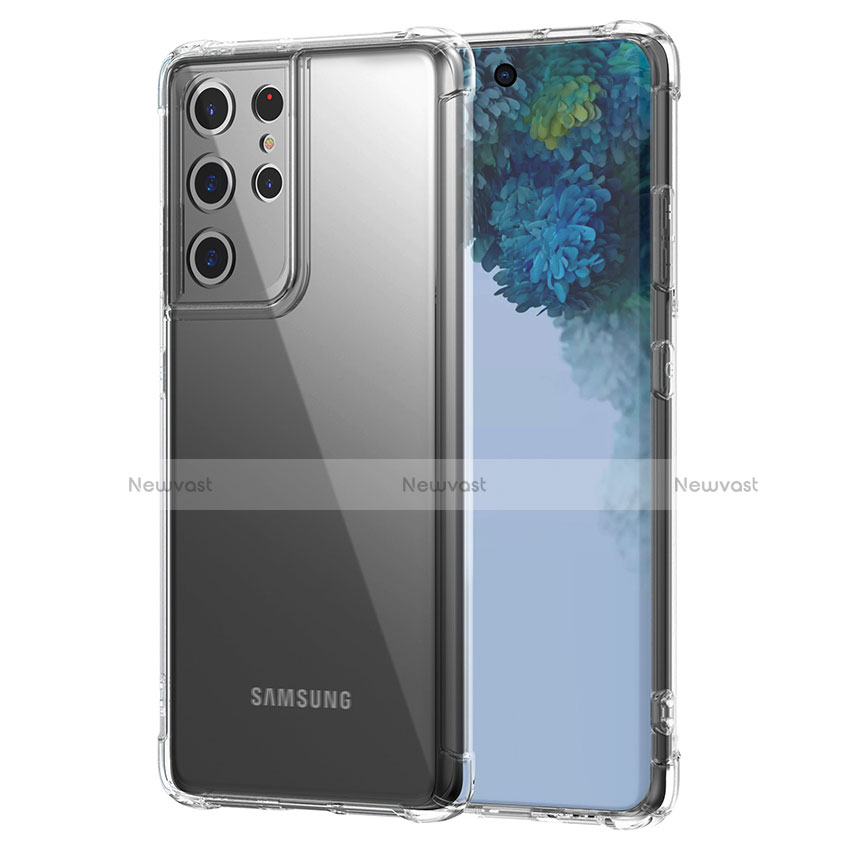 Ultra-thin Transparent TPU Soft Case T02 for Samsung Galaxy S21 Ultra 5G