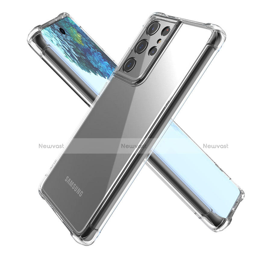 Ultra-thin Transparent TPU Soft Case T02 for Samsung Galaxy S21 Ultra 5G