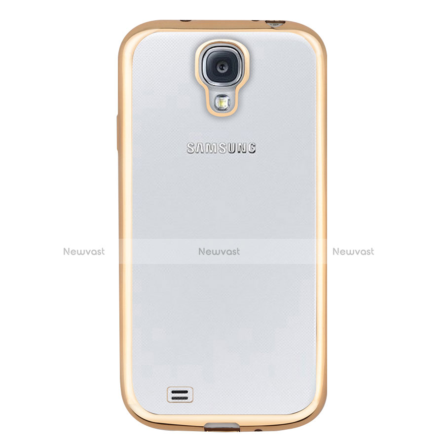 Ultra-thin Transparent TPU Soft Case T02 for Samsung Galaxy S4 IV Advance i9500 Gold